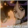 Alita by the campfire