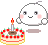 Blowing out candle