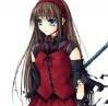 Girl with a red dress
