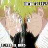 Glass is hard