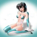 Manga Girl Green