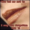 Forgotten how to smile