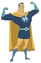 Captain Hero Posing