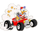 Donald Duck Driving