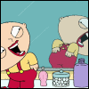 Stewie in the mirror