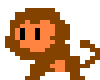 8 bit psychedelic monkey