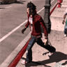 Crossing the street