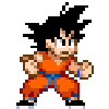 Goku poised