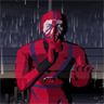 Iwazaru in the rain