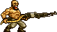 Laughing Guy with Machinegun