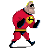 Mr Incredible lumbering