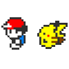 Red and Pikachu