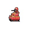 Tank of red