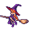 Witch on broom