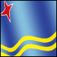 3D Aruba Flag