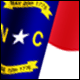 3D North Carolina Flag