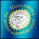 3D South Dakota Flag