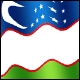 3D Uzbekistan Flag