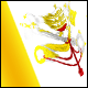 3D Vatican City Flag