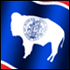 3D Wyoming Flag