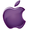 Apple Logo in Purple
