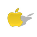 Apple Logo in Yellow