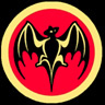Bacardi Bat Logo Black