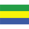 Gabon Flag transparent