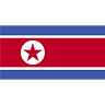 Korea North Flag transparent