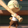 Chicken Little With Basebal