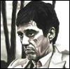 Scarface Black  White