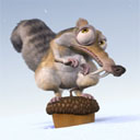 Squirrel On Acorn Ice Age