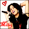 Dark hair Miley