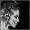 Kylie Minogue black and white