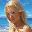 Diana at the beach