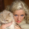 Diana with a cat
