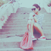 Girl on stairs
