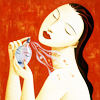 Woman with perfume