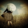 Woman with umbrella