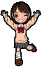 Tiny school girl