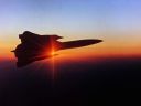 Lockheed SR 71 at night