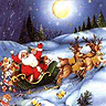 Reindeer Pulling the Sleigh