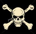 Standard skull and crossbones