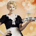 Kylie as a maid in Dr Who