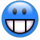 Blue Big Grin