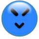 Blue Narrow Face