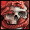 Dragon with Skull