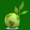 Earth in green