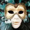 Feathered mask