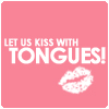 Kiss with tongues